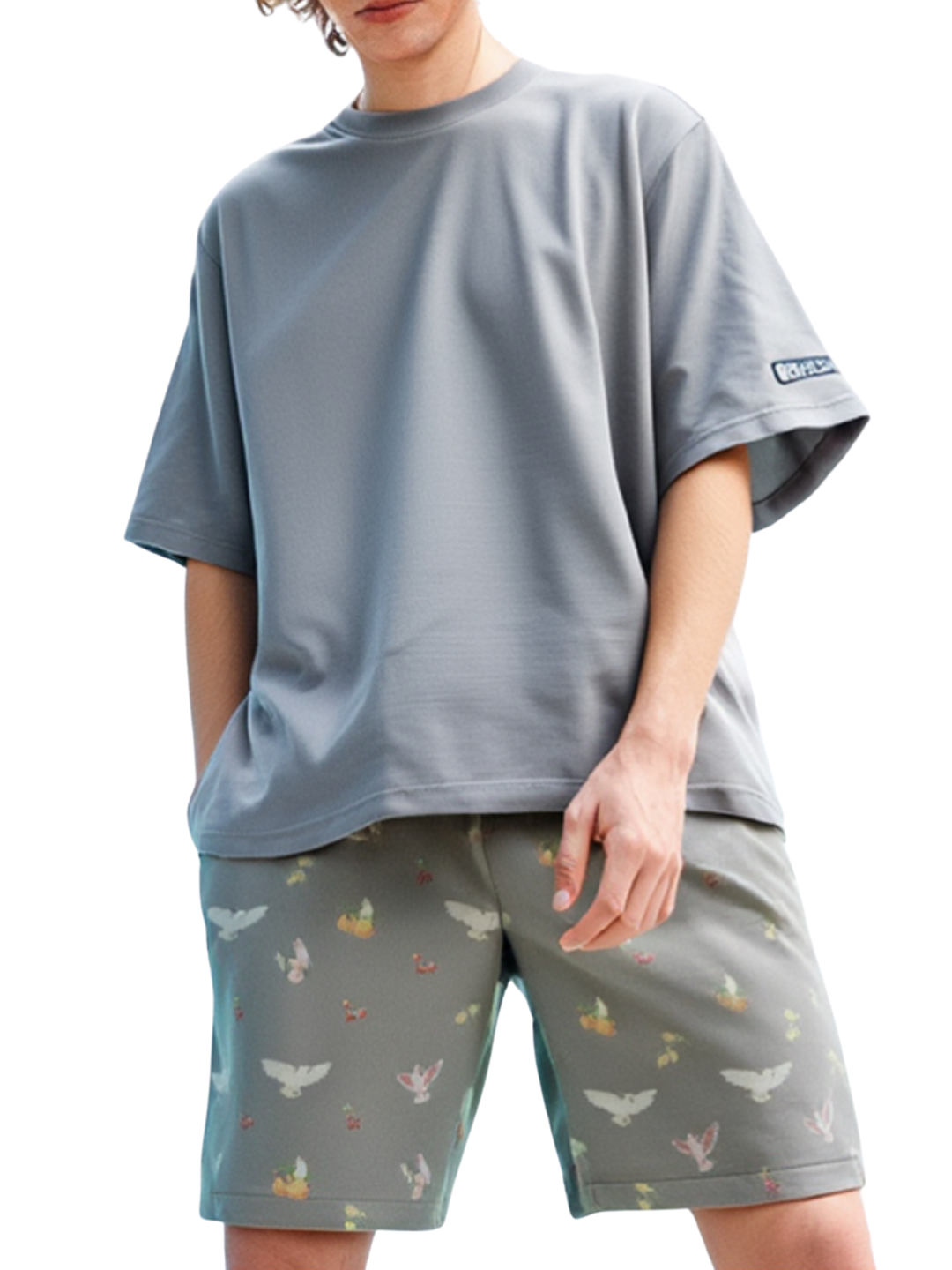 Satin short pants