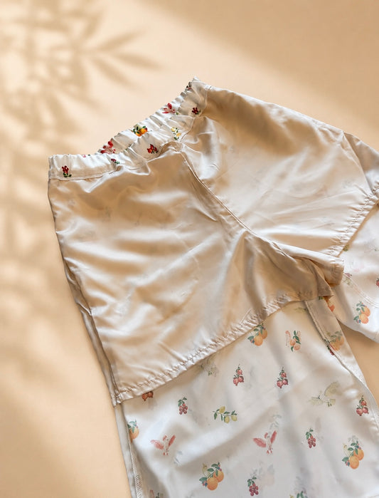 【NEW】Satin Pants white