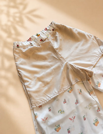 【NEW】Satin Pants white