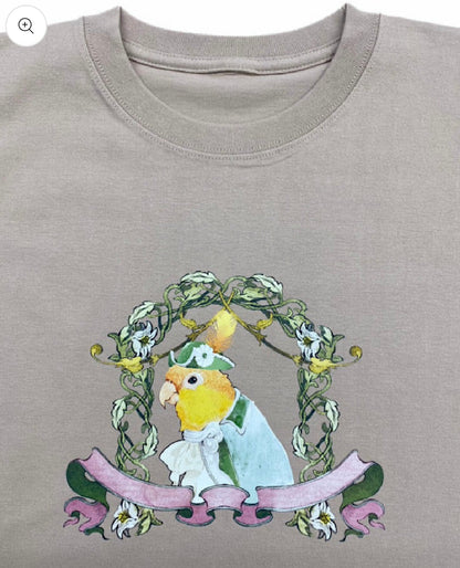 Bird Tshirts　シロハラインコ